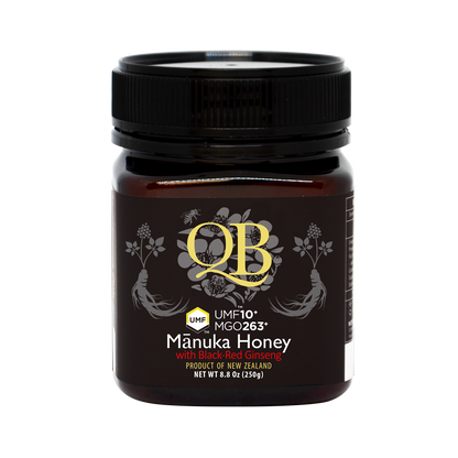 New Zealand Mānuka Honey Black-Red Ginseng UMF 10+ MGO 263+ 250g